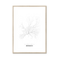 All roads lead to Monaco (Monaco) Fine Art Map Print