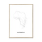 All roads lead to Mozambique Fine Art Map Print