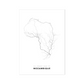 All roads lead to Mozambique Fine Art Map Print