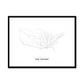 All roads lead to New Orleans (United States of America) Fine Art Map Print