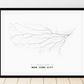 All roads lead to New York City (United States of America) Fine Art Map Print