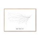 All roads lead to New York City (United States of America) Fine Art Map Print