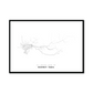 All roads lead to Nizhniy Tagil (Russian Federation) Fine Art Map Print