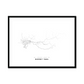 All roads lead to Nizhniy Tagil (Russian Federation) Fine Art Map Print