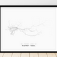 All roads lead to Nizhniy Tagil (Russian Federation) Fine Art Map Print