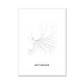 All roads lead to Nottingham (United Kingdom of Great Britain and Northern Ireland) Fine Art Map Print