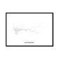 All roads lead to Novosibirsk (Russian Federation) Fine Art Map Print