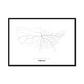 All roads lead to Omaha (United States of America) Fine Art Map Print