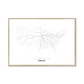 All roads lead to Omaha (United States of America) Fine Art Map Print