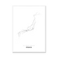 All roads lead to Osaka (Japan) Fine Art Map Print