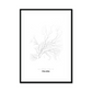 All roads lead to Palma (Spain) Fine Art Map Print
