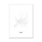 All roads lead to Paris (France) Fine Art Map Print