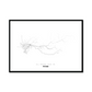 All roads lead to Perm (Russian Federation) Fine Art Map Print