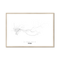 All roads lead to Perm (Russian Federation) Fine Art Map Print
