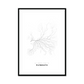 All roads lead to Plymouth (United Kingdom of Great Britain and Northern Ireland) Fine Art Map Print