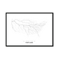 All roads lead to Portland (United States of America) Fine Art Map Print