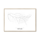 All roads lead to Portland (United States of America) Fine Art Map Print