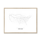 All roads lead to Portland (United States of America) Fine Art Map Print