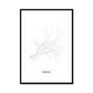 All roads lead to Porto (Portugal) Fine Art Map Print