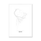 All roads lead to Quito (Ecuador) Fine Art Map Print