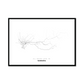 All roads lead to Samara (Russian Federation) Fine Art Map Print