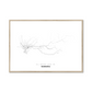 All roads lead to Samara (Russian Federation) Fine Art Map Print