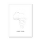 All roads lead to Sierra Leone Fine Art Map Print