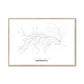 All roads lead to Simferopol (Ukraine) Fine Art Map Print