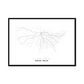 All roads lead to Sioux Falls (United States of America) Fine Art Map Print
