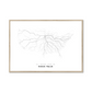 All roads lead to Sioux Falls (United States of America) Fine Art Map Print
