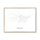 All roads lead to Sioux Falls (United States of America) Fine Art Map Print