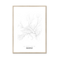 All roads lead to Skopje (Macedonia (the former Yugoslav Republic of)) Fine Art Map Print