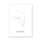 All roads lead to South Africa Fine Art Map Print