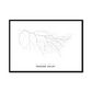 All roads lead to Spokane Valley (United States of America) Fine Art Map Print