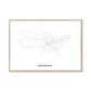 All roads lead to Springfield (United States of America) Fine Art Map Print