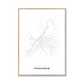 All roads lead to Stockholm (Sweden) Fine Art Map Print
