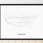 All roads lead to Stockton (United States of America) Fine Art Map Print