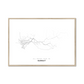 All roads lead to Surgut (Russian Federation) Fine Art Map Print