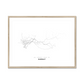 All roads lead to Surgut (Russian Federation) Fine Art Map Print