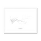 All roads lead to Surgut (Russian Federation) Fine Art Map Print