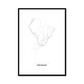 All roads lead to Uruguay Fine Art Map Print