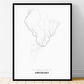 All roads lead to Uruguay Fine Art Map Print