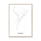 All roads lead to Ushuaia (Argentina) Fine Art Map Print