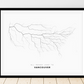 All roads lead to Vancouver (United States of America) Fine Art Map Print