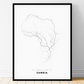 All roads lead to Zambia Fine Art Map Print